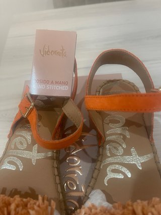 Sandalias Vidorreta Plataforma Naranja