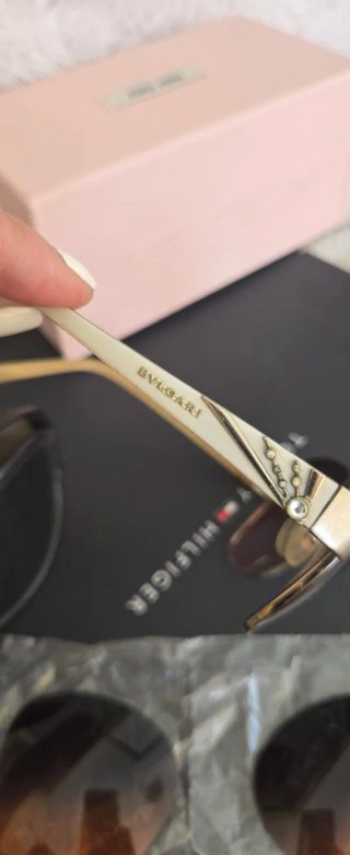 Gafas de sol Bvlgari doradas y marrones