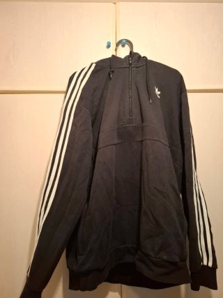 Sudadera Adidas Negra con Cremallera