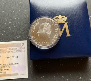 Moneda Plata 10€ FIFA Sudáfrica 2010