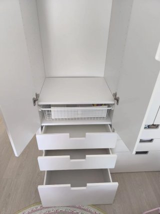 Módulos de armario blancos