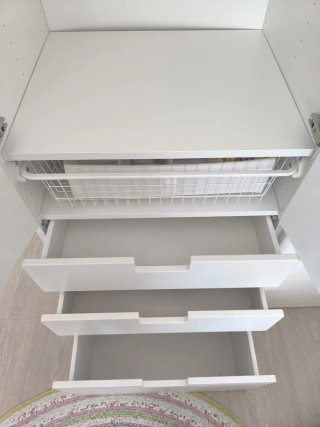 Módulos de armario blancos