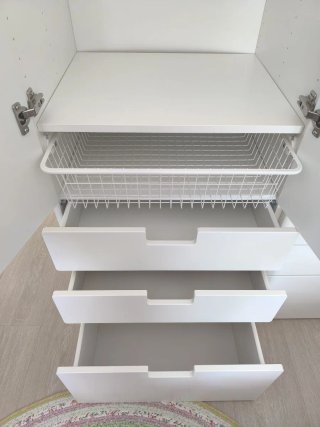 Módulos de armario blancos