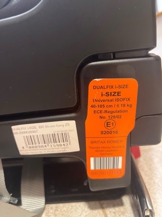 Silla coche Britax Römer 360º giratoria DUAL FIX