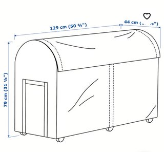 Baúl exterior ligero ikea