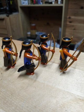 Lote 4 Arqueras Egipcias Playmobil