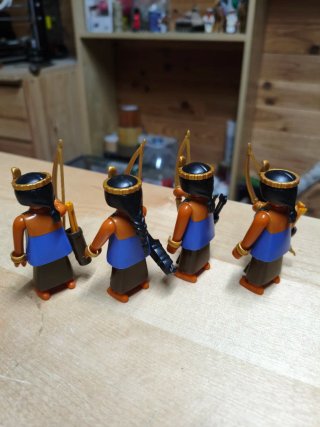 Lote 4 Arqueras Egipcias Playmobil