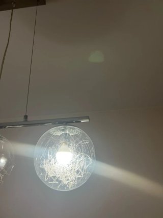 Doble lámpara de salón colgante moderna