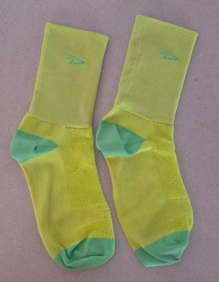 Calcetines Ciclismo Amarillo Neón y Verde