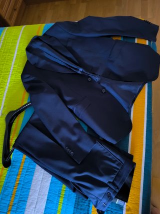 Traje azul para chico