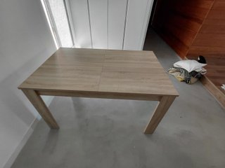 Mesa Comedor Extensible Madera Beige/Marrón