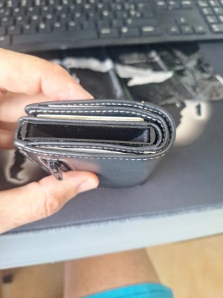 Cartera Tarjetero El Potro Negra