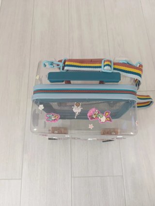 Maleta transparente para niña