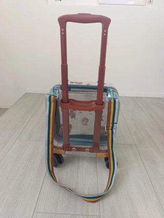 Maleta transparente para niña