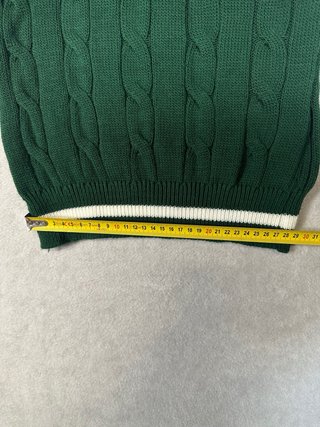 Vestido punto trenzado verde talla L