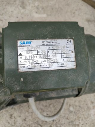 Bomba de agua SAER