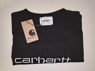 Camiseta Carhartt Negra Hombre Manga Corta