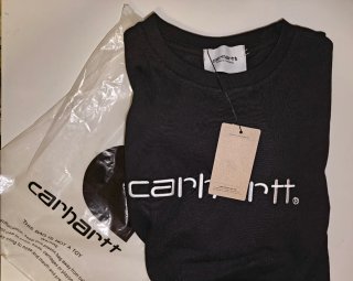Camiseta Carhartt Negra Hombre Manga Corta