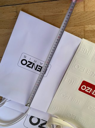 5 Bolsas de Papel Kenzo Blancas