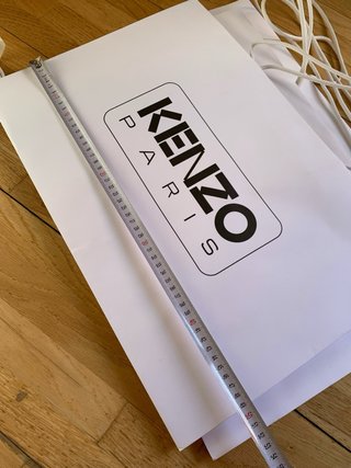5 Bolsas de Papel Kenzo Blancas
