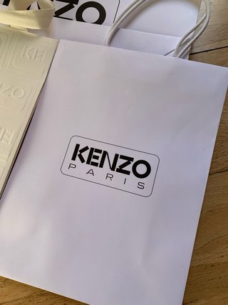 5 Bolsas de Papel Kenzo Blancas