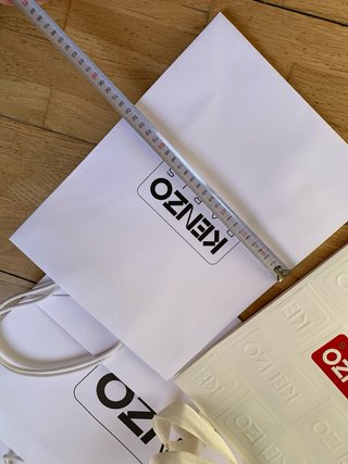 5 Bolsas de Papel Kenzo Blancas