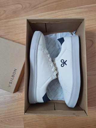Zapatillas Silbon Hombre Azul Marino y Blanco