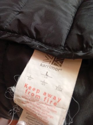 Chaqueta Karrimor Negra Talla L