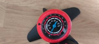 Bomba de pie Btwin 500 con manómetro