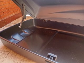 Cofre de techo para coche gris