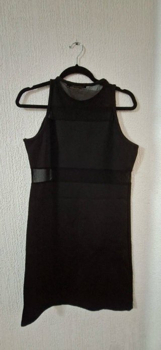 Vestido fiesta lentejuelas oro/negro negociableC/u