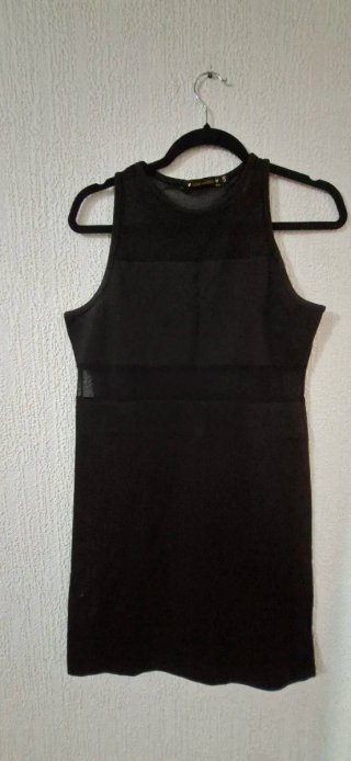 Vestido fiesta lentejuelas oro/negro negociableC/u