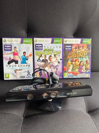 Xbox 360 Kinect + 3 Juegos