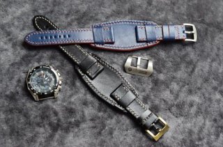 Correa de reloj Bund Cuff Cuero 18-26mm