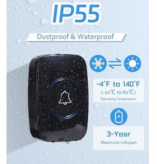 Timbre Inalambrico 300 metros Impermeable