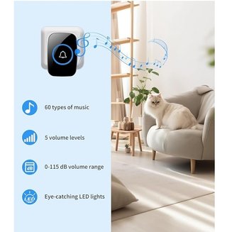 Timbre Inalambrico 300 metros Impermeable