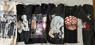 Lote 6 Camisetas Anime Manga Talla M