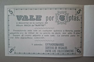 Cromo Álbum Maga Arte