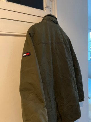 Tommy Hilfiger Parka Acolchada Verde Militar