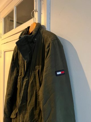 Tommy Hilfiger Parka Acolchada Verde Militar