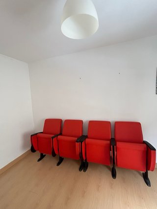 Juego de 4 Butacas Rojas