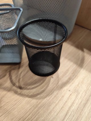 Set Escritorio Ikea Metal Negro/Plata