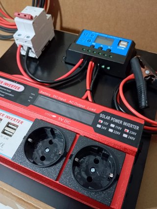 Kit Inversor Solar y Regulador Carga