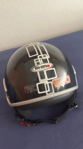 Cascos Jet: SHIRO con Visera y HELIX + candado