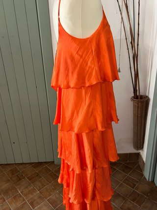 Vestido Naranja Tirantes