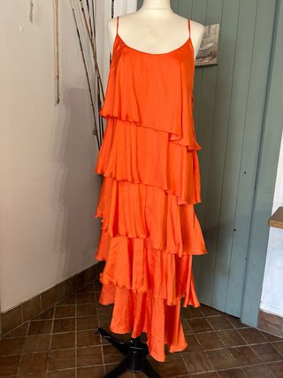 Vestido Naranja Tirantes
