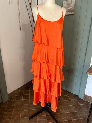 Vestido Naranja Tirantes