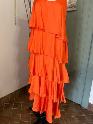 Vestido Naranja Tirantes