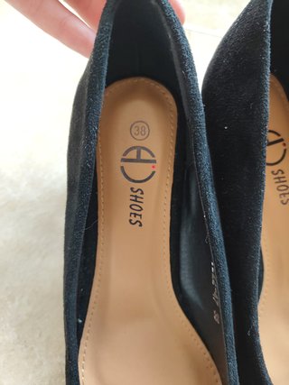 Zapatos tacón negros talla 38