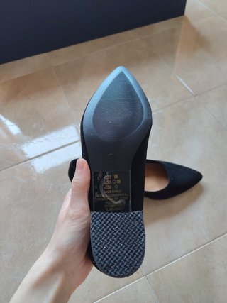 Zapatos tacón negros talla 38